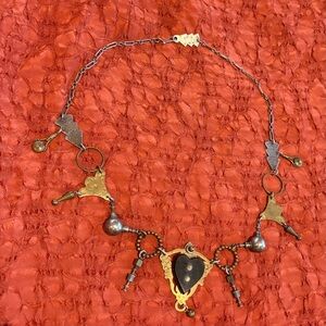 Thomas Mann Techno Vintage Sterling Silver/Bronze Unique Necklace